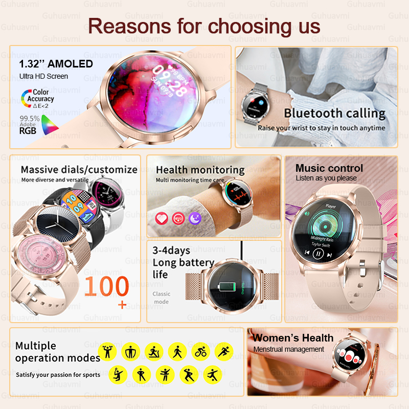 2025 New Smart Watch Women 1.3 - Luxury Watch In The World ulasan dan harga