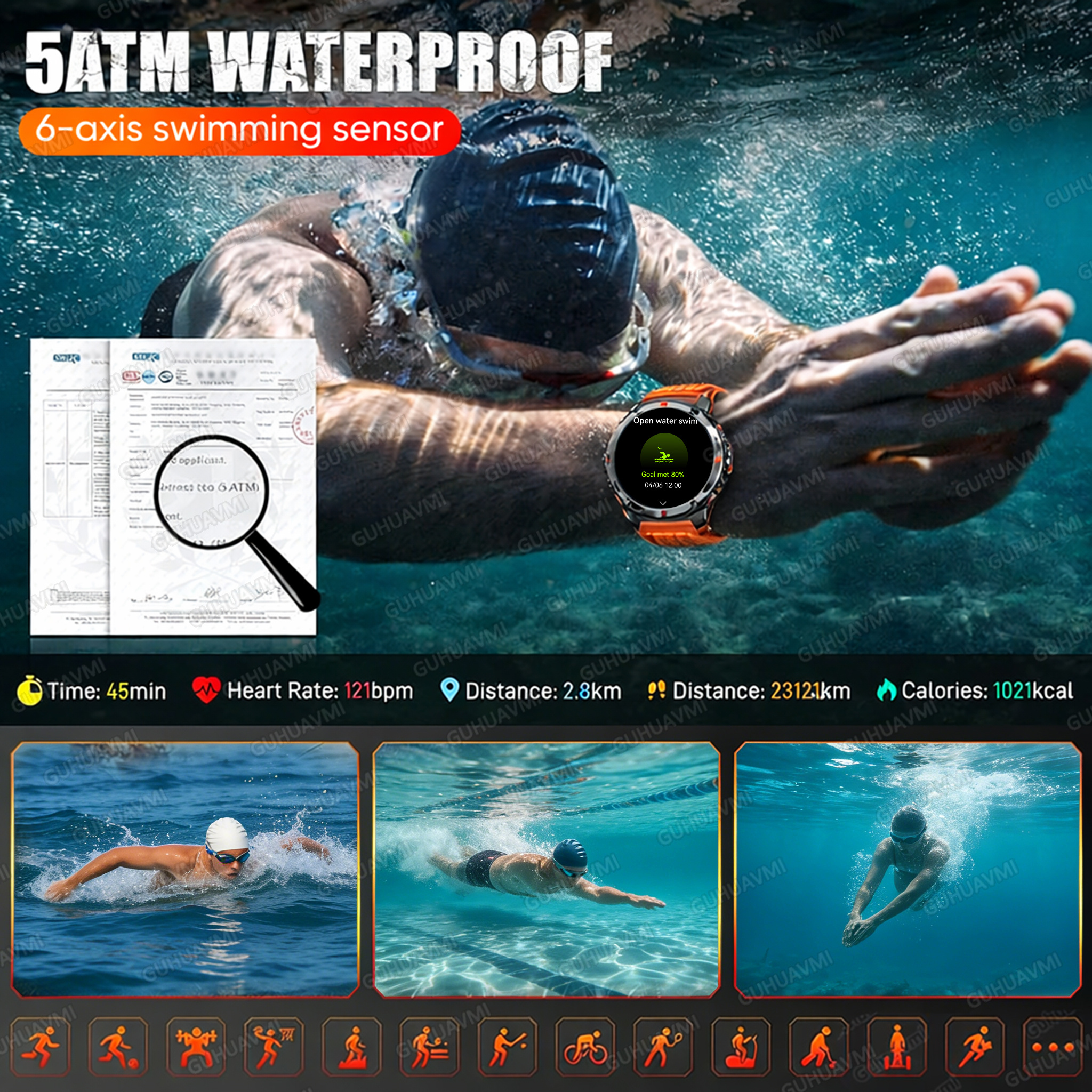 2026New Military GPS Smart Wat - Gmt Dual Timezone Watch ulasan dan harga