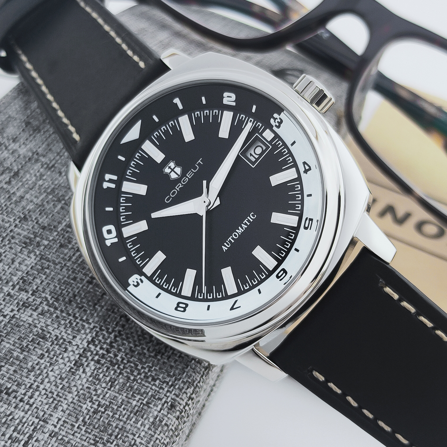 CUSTOM 42MM Stainless Steel Sa - Luxury Watch Safe ulasan dan harga