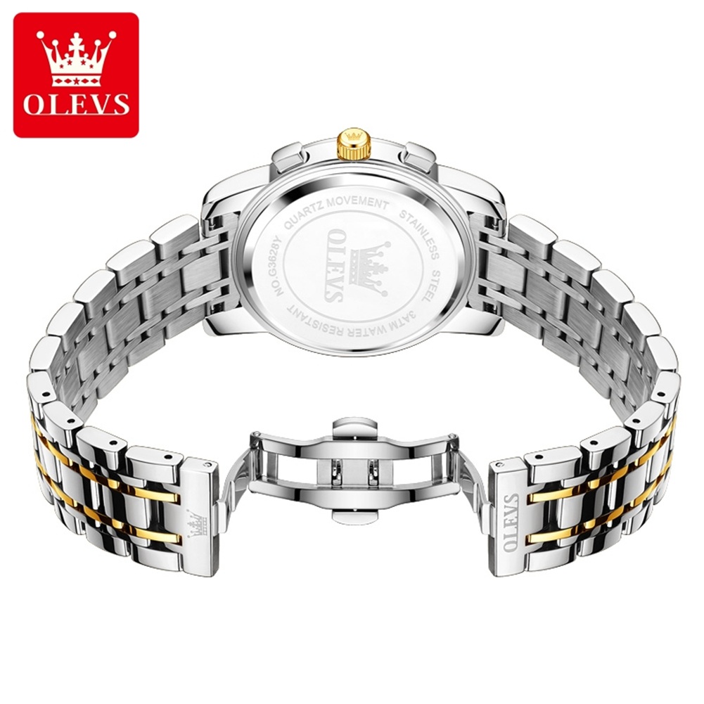 OLEVS 3628 Business Three Eye  - Luxury Watch With Arabic Numerals ulasan dan harga