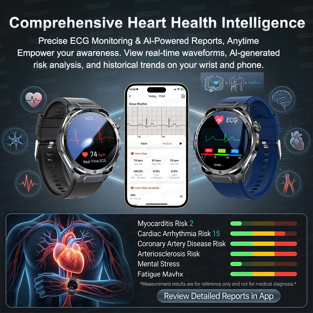 Al-GPT Professional Grade ECG  - Gmt Dual Timezone Watch ulasan dan harga