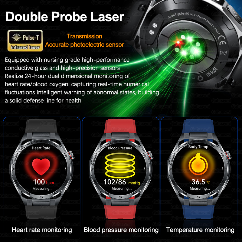Al-GPT Professional Grade ECG  - Gmt Dual Timezone Watch ulasan dan harga
