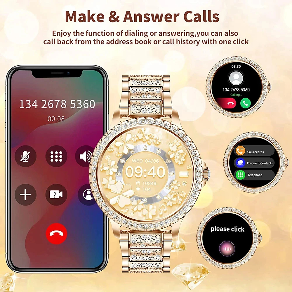 Fashion Luxury Gold Women Smar - Luxury Watch In The World ulasan dan harga