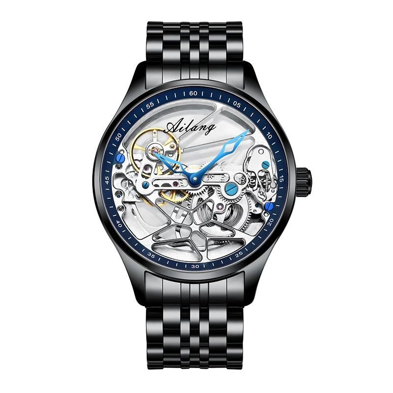 AILANG NEW Skeleton Automatic  - Luxury Watch All Black ulasan dan harga