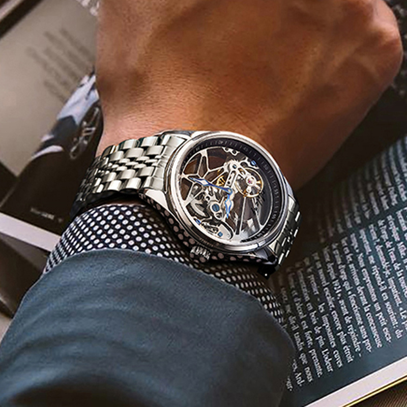 AILANG NEW Skeleton Automatic  - Luxury Watch All Black ulasan dan harga